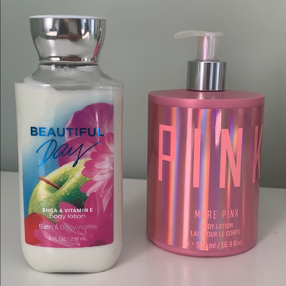 Bath & Body Works + PINK body lotion